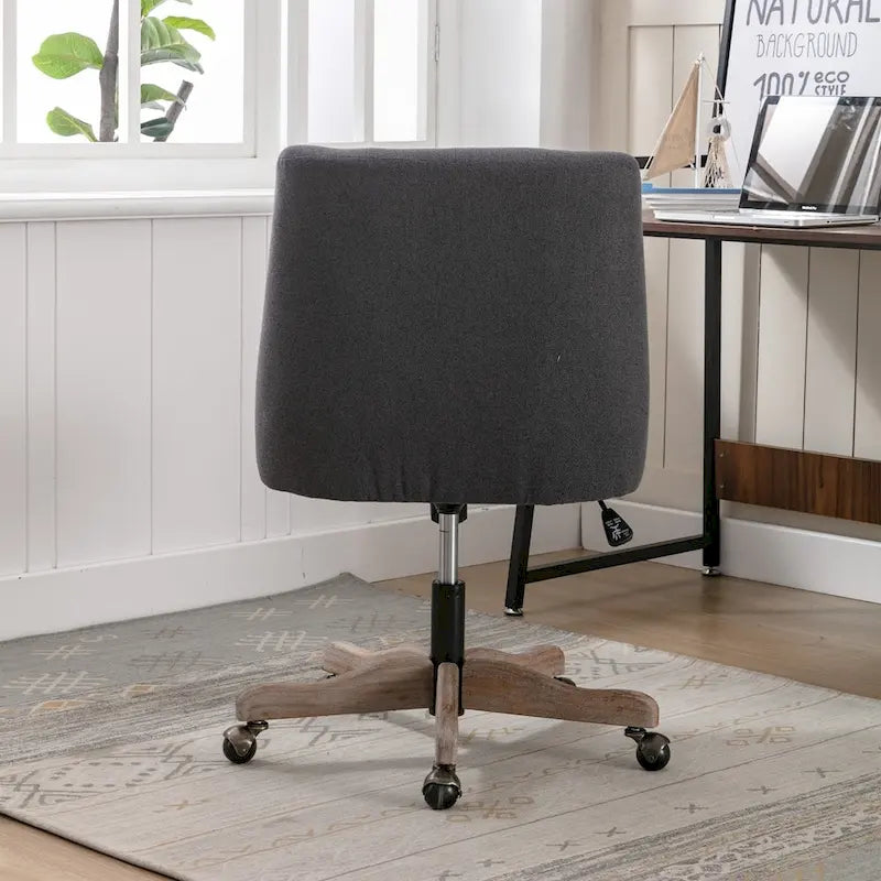 Sedia da ufficio regolabile in lino – Grigio / Blu / Grigio antracite / Marrone / Beige, 1 persona