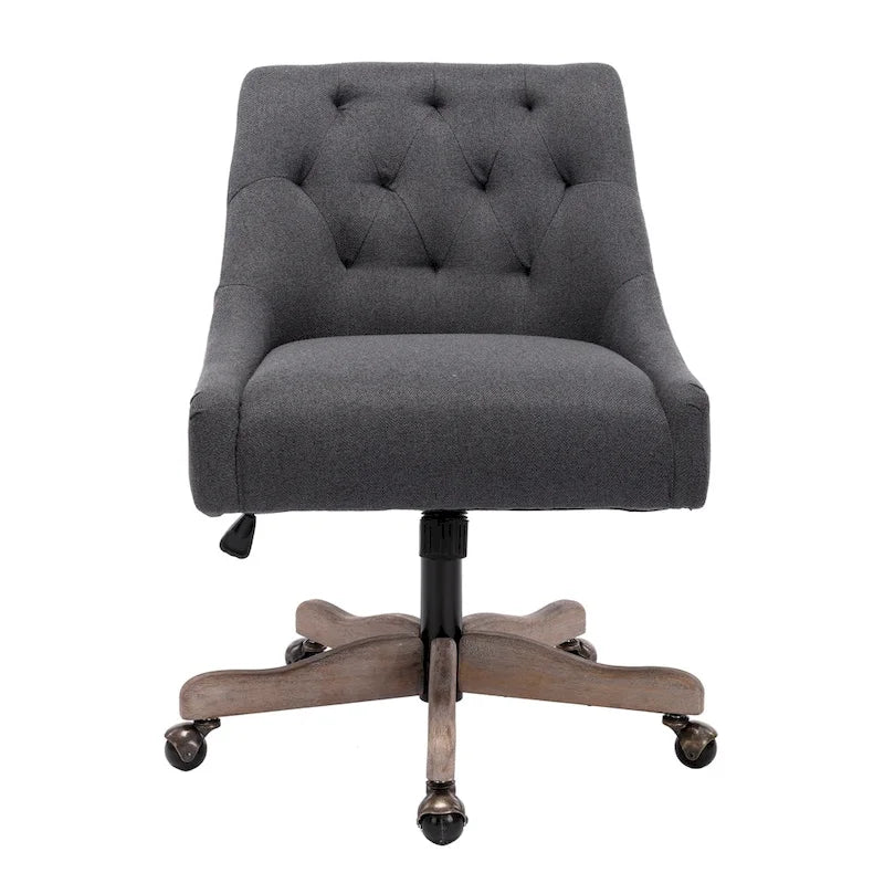Sedia da ufficio regolabile in lino – Grigio / Blu / Grigio antracite / Marrone / Beige, 1 persona