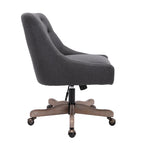 Sedia da ufficio regolabile in lino – Grigio / Blu / Grigio antracite / Marrone / Beige, 1 persona