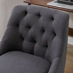 Sedia da ufficio regolabile in lino – Grigio / Blu / Grigio antracite / Marrone / Beige, 1 persona