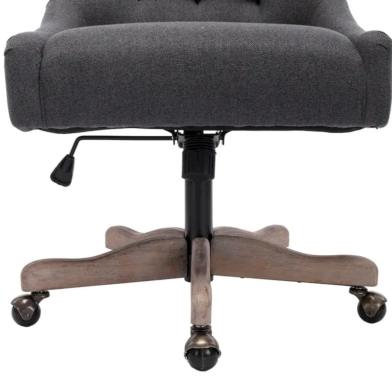 Sedia da ufficio regolabile in lino – Grigio / Blu / Grigio antracite / Marrone / Beige, 1 persona