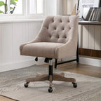 Sedia da ufficio regolabile in lino – Grigio / Blu / Grigio antracite / Marrone / Beige, 1 persona