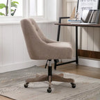Sedia da ufficio regolabile in lino – Grigio / Blu / Grigio antracite / Marrone / Beige, 1 persona