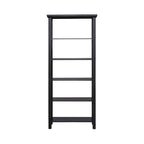 Libreria d'appoggio a 5 ripiani in legno di mango – Bianco / Nero / Grigio