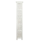Libreria d'appoggio a 5 ripiani in legno di mango – Bianco / Nero / Grigio
