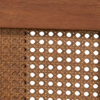 Testiera in Rattan Marrone Noce con Piattaforma, Queen/King, Per 2