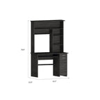 Scrivania con mobiletto, ripiani, vassoio per tastiera e pannello per CPU, grigio chiaro/grigio scuro/nera – 1 persona
