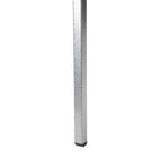 Sedia impilabile in vinile grigio/blu navy/nero con braccioli – 53 cm P x 53 cm L x 79 cm H, 1 persona