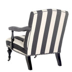 Poltrona Steel Blue / Antracite con rivestimento bianco, Posto singolo, 28"L × 37"P × 35"H