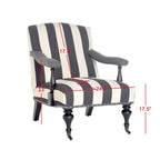 Poltrona Steel Blue / Antracite con rivestimento bianco, Posto singolo, 28"L × 37"P × 35"H