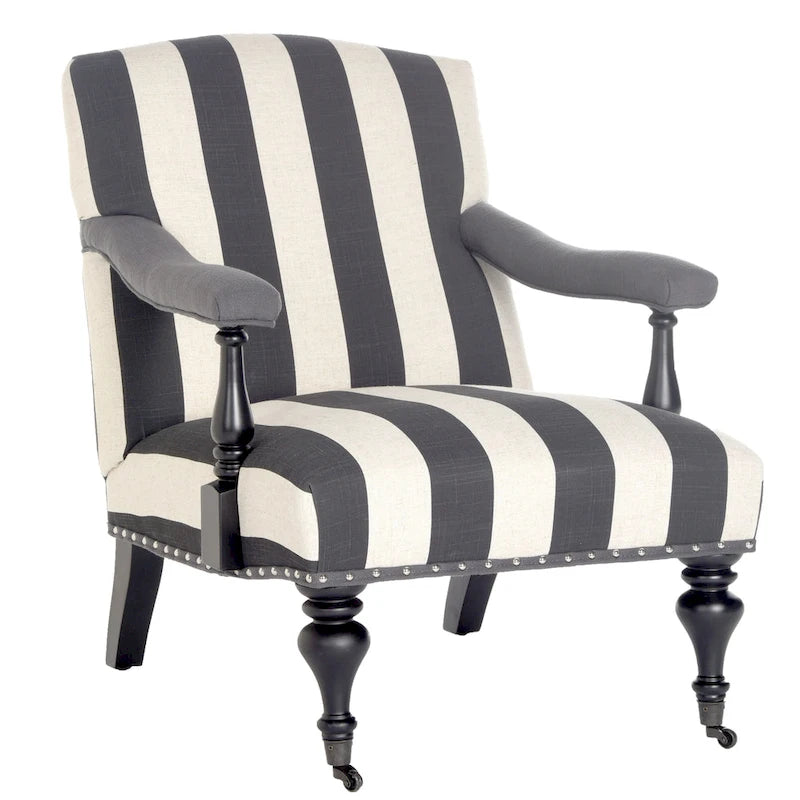 Poltrona Steel Blue / Antracite con rivestimento bianco, Posto singolo, 28"L × 37"P × 35"H