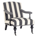 Poltrona Steel Blue / Antracite con rivestimento bianco, Posto singolo, 28"L × 37"P × 35"H