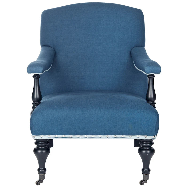 Poltrona Steel Blue / Antracite con rivestimento bianco, Posto singolo, 28"L × 37"P × 35"H