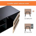Mobile TV marrone stile metà secolo da 59" per schermi piatti fino a 65", montaggio da 1 persona