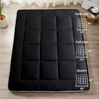Materasso futon da 6 pollici verde / nero / blu scuro, singolo / a una piazza e mezza / matrimoniale, singolo