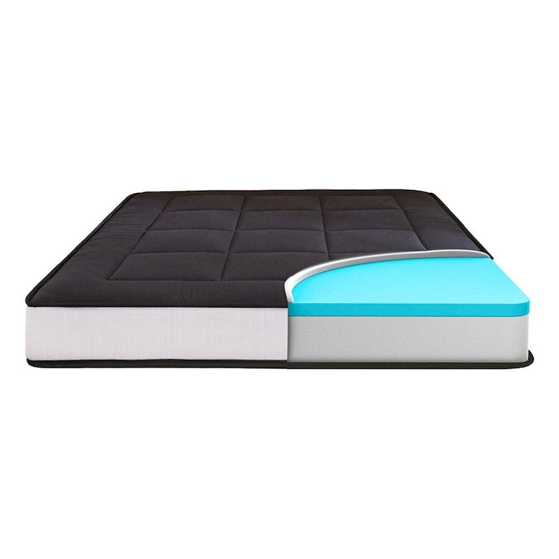 Materasso futon da 6 pollici verde / nero / blu scuro, singolo / a una piazza e mezza / matrimoniale, singolo