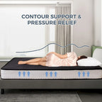 Materasso futon da 6 pollici verde / nero / blu scuro, singolo / a una piazza e mezza / matrimoniale, singolo