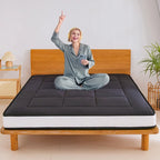 Materasso futon da 6 pollici verde / nero / blu scuro, singolo / a una piazza e mezza / matrimoniale, singolo