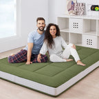 Materasso futon da 6 pollici verde / nero / blu scuro, singolo / a una piazza e mezza / matrimoniale, singolo