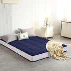 Materasso futon da 6 pollici verde / nero / blu scuro, singolo / a una piazza e mezza / matrimoniale, singolo