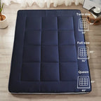 Materasso futon da 6 pollici verde / nero / blu scuro, singolo / a una piazza e mezza / matrimoniale, singolo