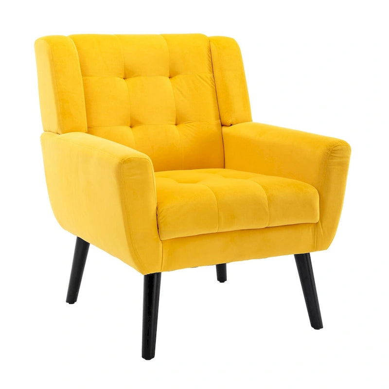 Poltrona Accent in velluto con schienale ergonomico, seduta singola, colori multipli