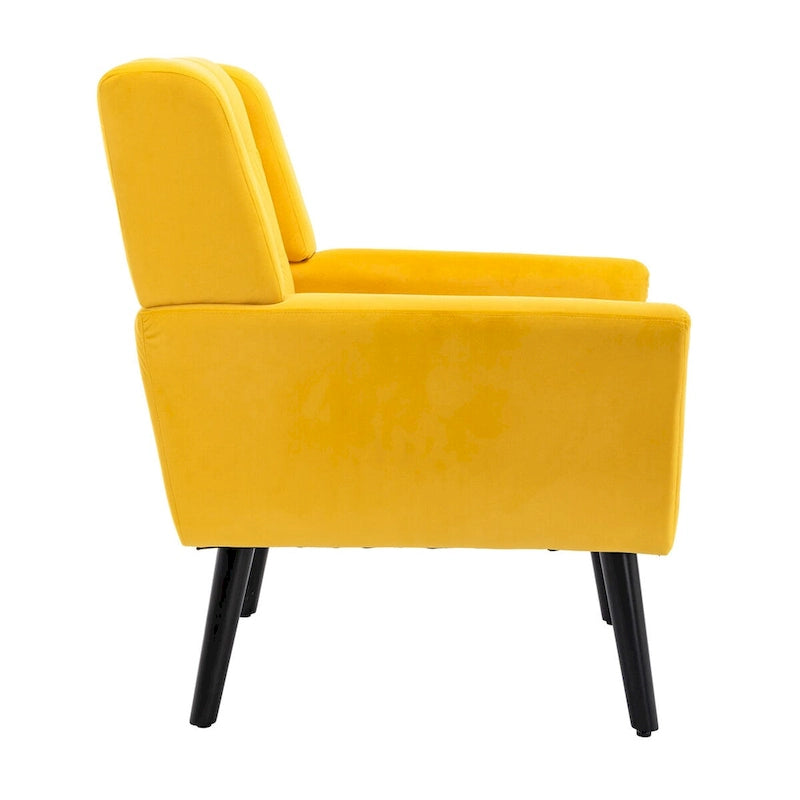 Poltrona Accent in velluto con schienale ergonomico, seduta singola, colori multipli