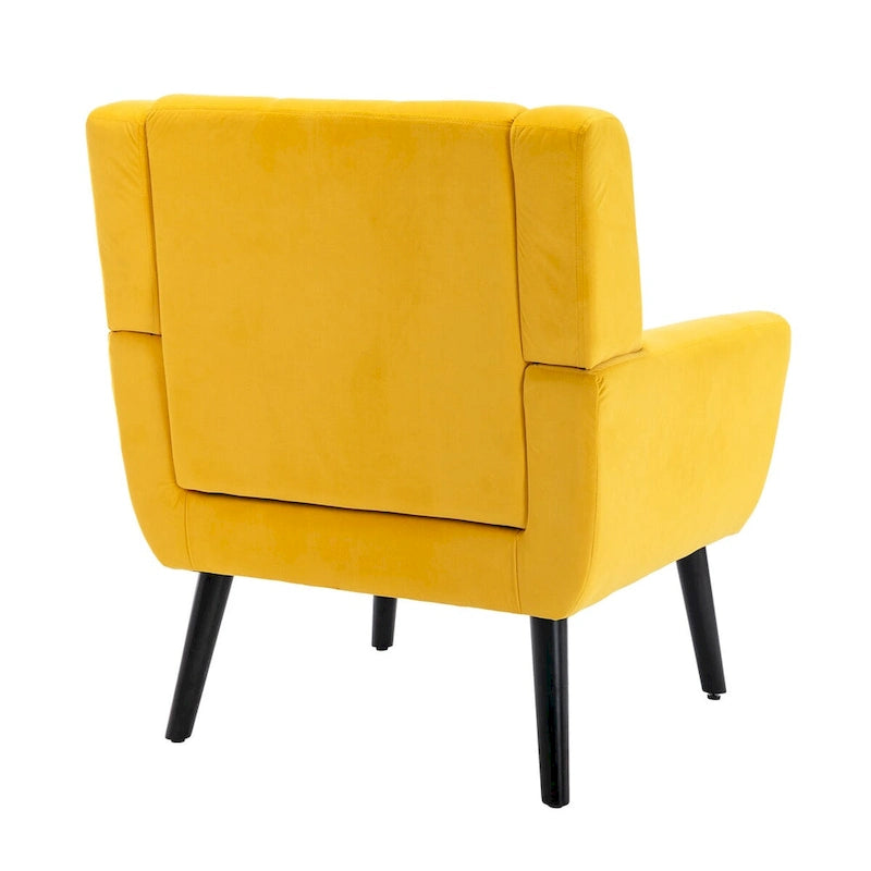 Poltrona Accent in velluto con schienale ergonomico, seduta singola, colori multipli