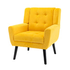 Poltrona Accent in velluto con schienale ergonomico, seduta singola, colori multipli