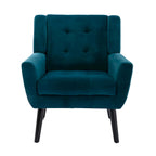 Poltrona Accent in velluto con schienale ergonomico, seduta singola, colori multipli