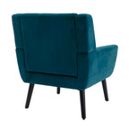 Poltrona Accent in velluto con schienale ergonomico, seduta singola, colori multipli