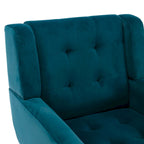 Poltrona Accent in velluto con schienale ergonomico, seduta singola, colori multipli