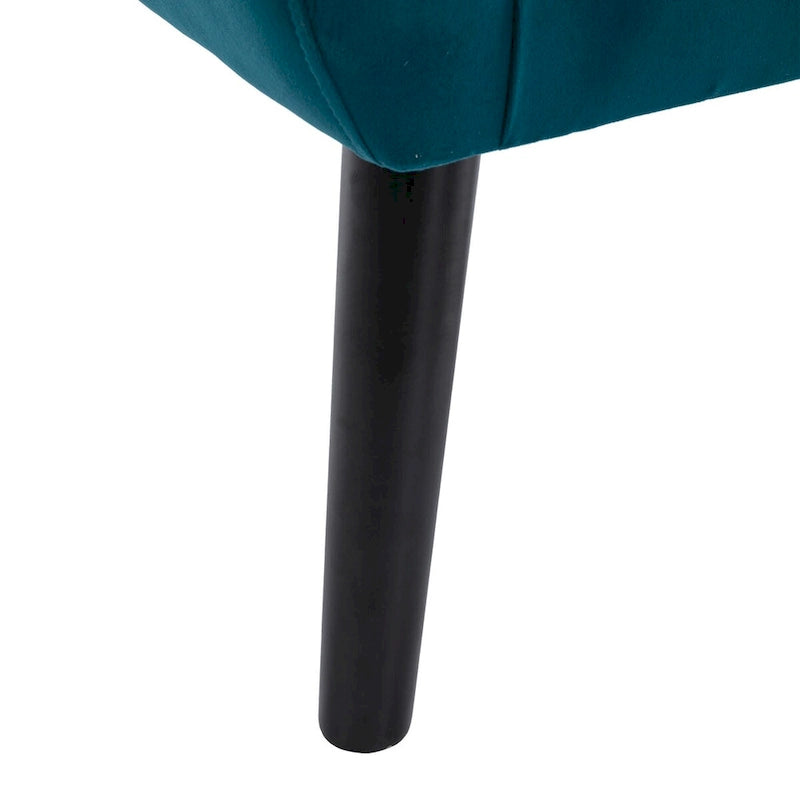 Poltrona Accent in velluto con schienale ergonomico, seduta singola, colori multipli