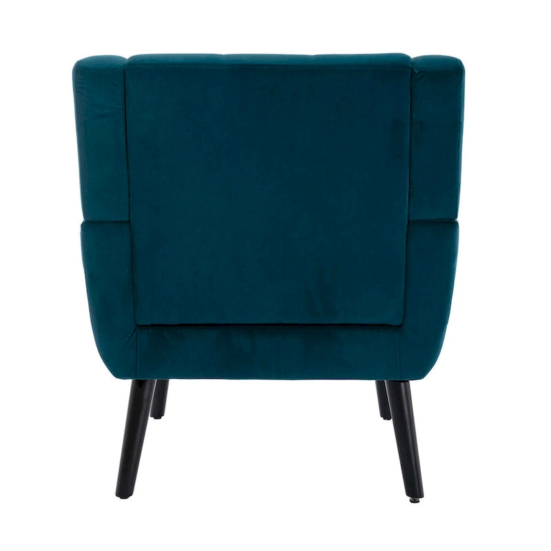 Poltrona Accent in velluto con schienale ergonomico, seduta singola, colori multipli