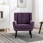 Poltrona Accent in velluto con schienale ergonomico, seduta singola, colori multipli