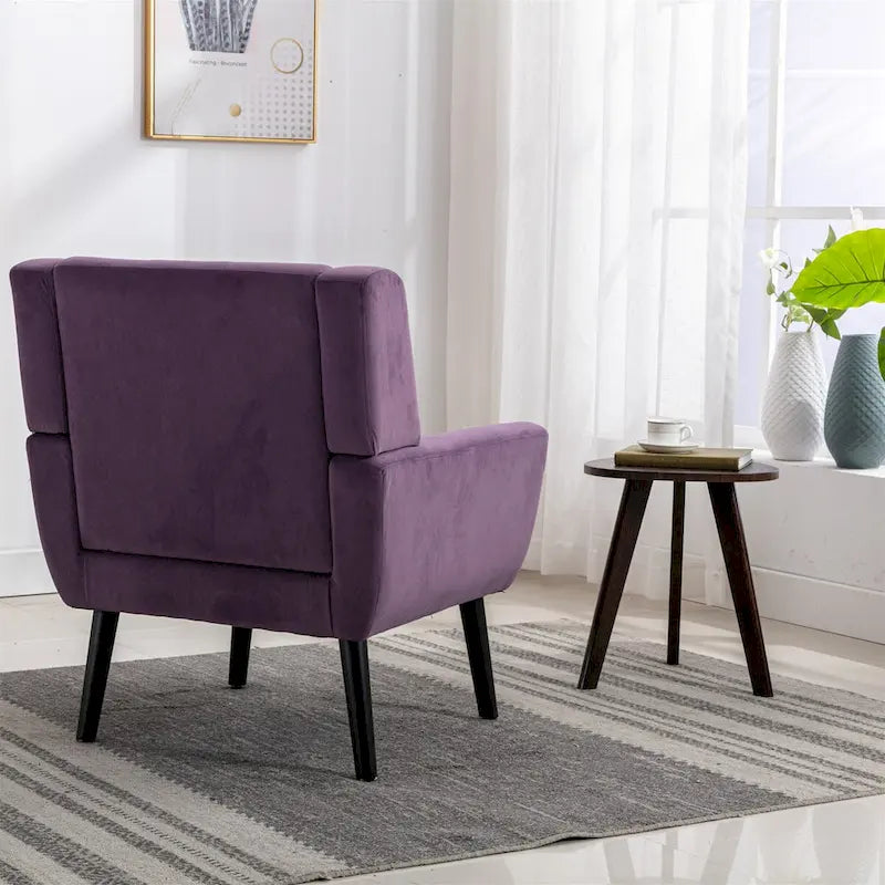 Poltrona Accent in velluto con schienale ergonomico, seduta singola, colori multipli
