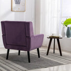 Poltrona Accent in velluto con schienale ergonomico, seduta singola, colori multipli