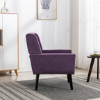 Poltrona Accent in velluto con schienale ergonomico, seduta singola, colori multipli