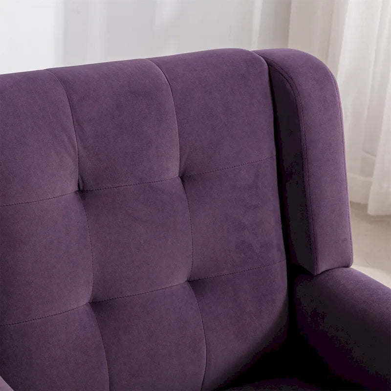 Poltrona Accent in velluto con schienale ergonomico, seduta singola, colori multipli