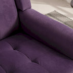 Poltrona Accent in velluto con schienale ergonomico, seduta singola, colori multipli
