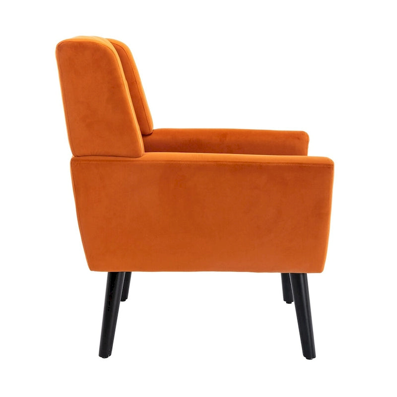 Poltrona Accent in velluto con schienale ergonomico, seduta singola, colori multipli