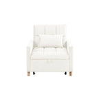 Divano Letto Convertibile, Poltrona Letto Reclinabile Regolabile 3-in-1, Singolo