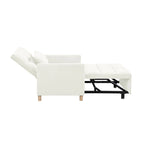 Divano Letto Convertibile, Poltrona Letto Reclinabile Regolabile 3-in-1, Singolo