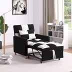 Divano Letto Convertibile, Poltrona Letto Reclinabile Regolabile 3-in-1, Singolo
