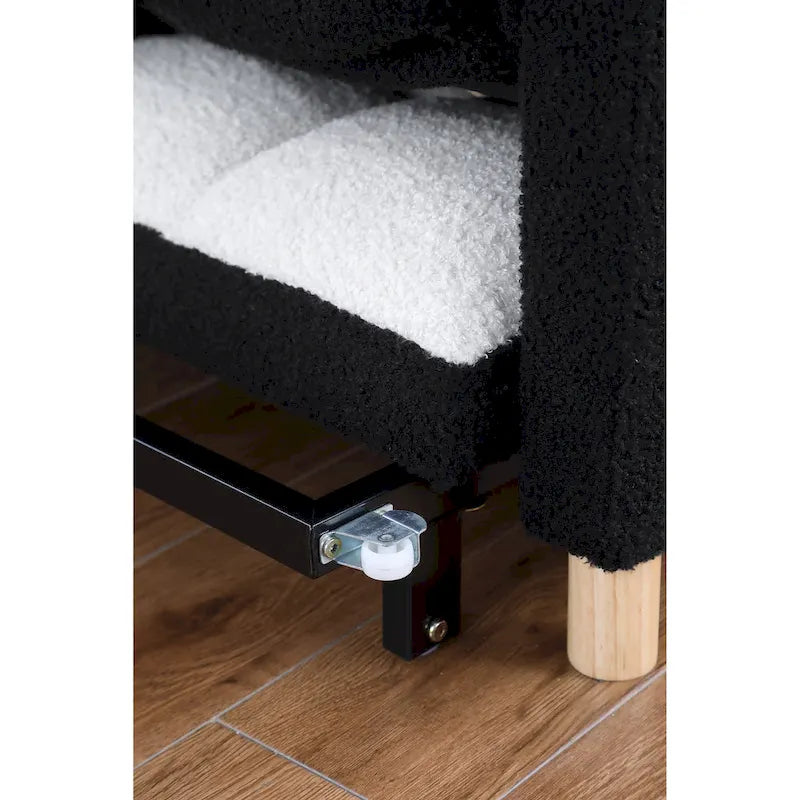 Divano Letto Convertibile, Poltrona Letto Reclinabile Regolabile 3-in-1, Singolo