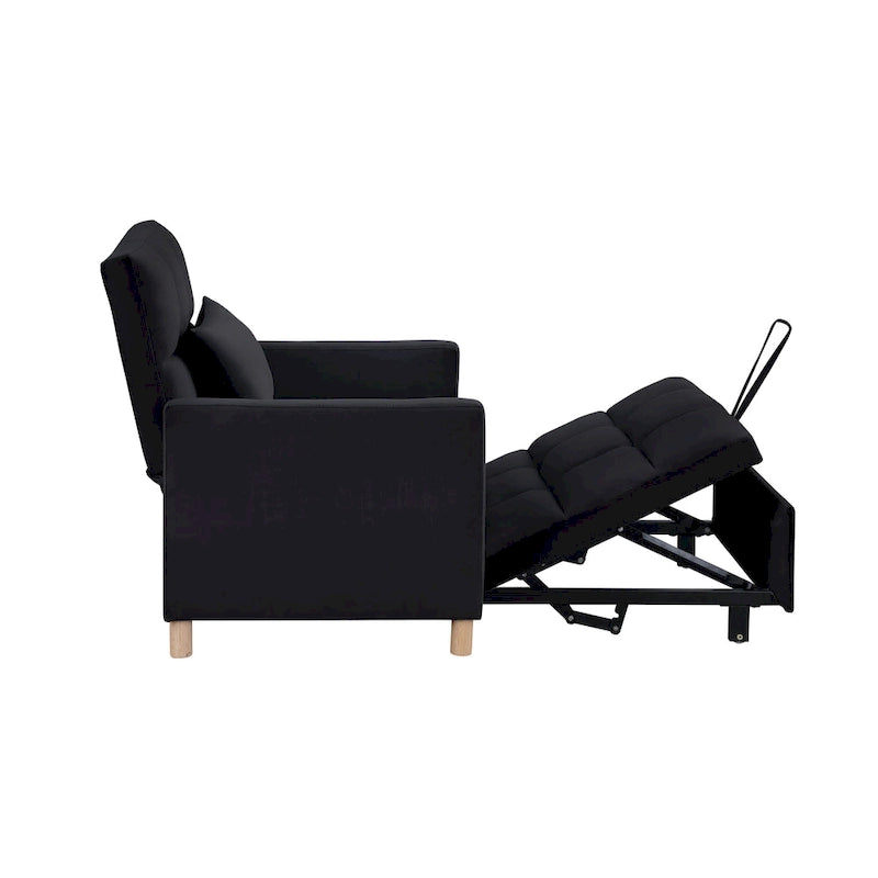 Divano Letto Convertibile, Poltrona Letto Reclinabile Regolabile 3-in-1, Singolo