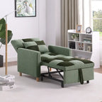 Divano Letto Convertibile, Poltrona Letto Reclinabile Regolabile 3-in-1, Singolo
