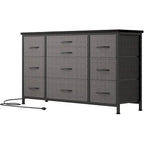 Cassettiera in tessuto a 10 cassetti con ciabatta, per 1 persona – Grigio / Rosa / Marrone / Nero / Antracite
