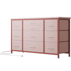 Cassettiera in tessuto a 10 cassetti con ciabatta, per 1 persona – Grigio / Rosa / Marrone / Nero / Antracite