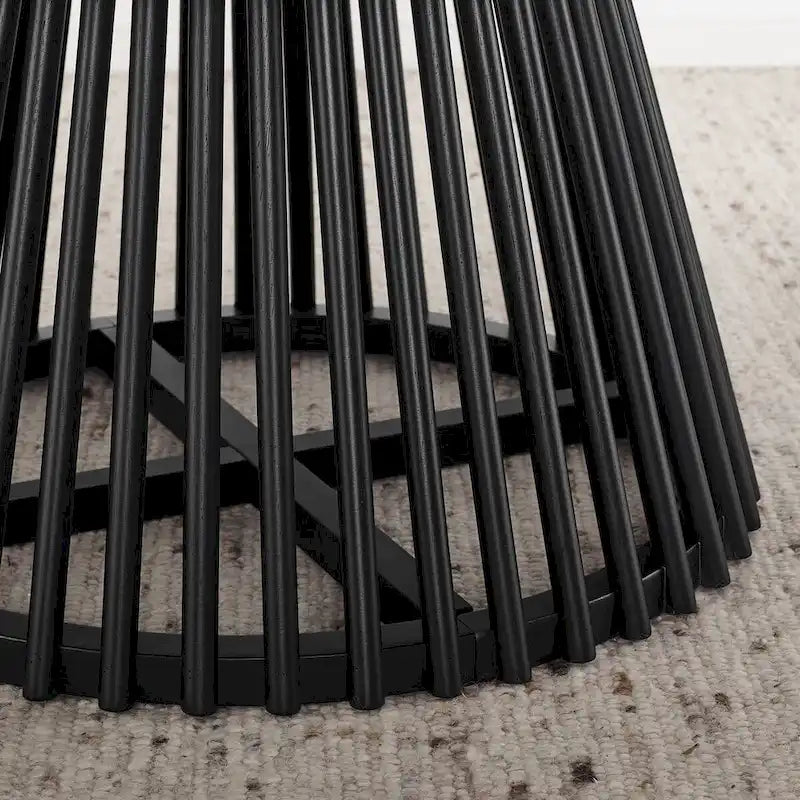 Tavolino da caffè moderno e minimalista marrone/noce scuro/nero, quadrato, a un ripiano, per la casa